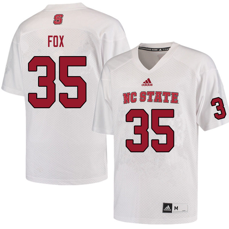 Men #35 Michael Fox NC State Wolfpack College Football Jerseys Sale-White